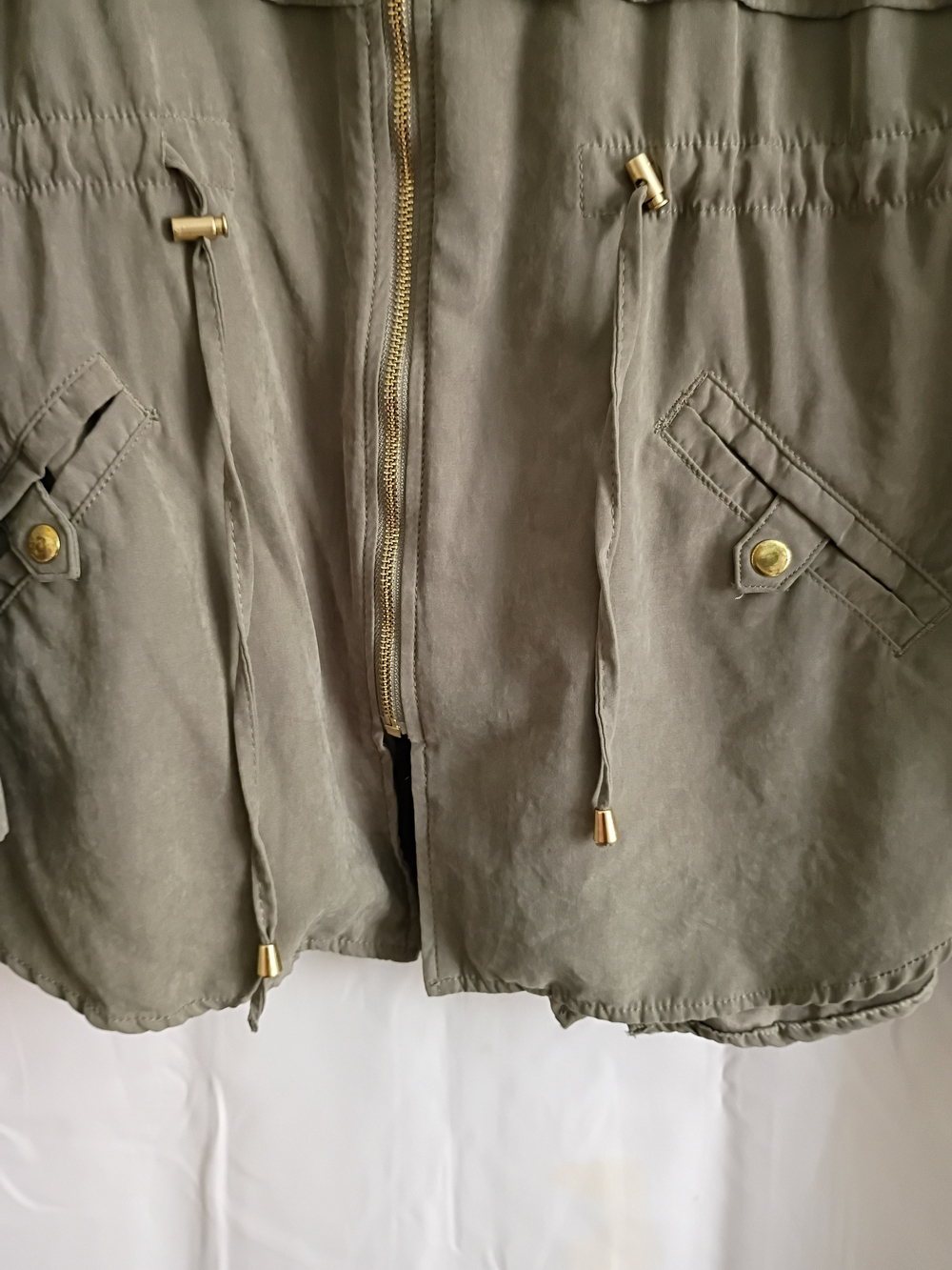 Maurices Olive Green Lightweight Jacket With a Hood. Size XXL - Picture 8 of 16